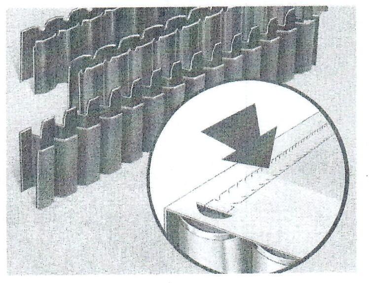 noži za iztrgovalni trak ameriški